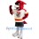 Red Hawk Mascot Costume