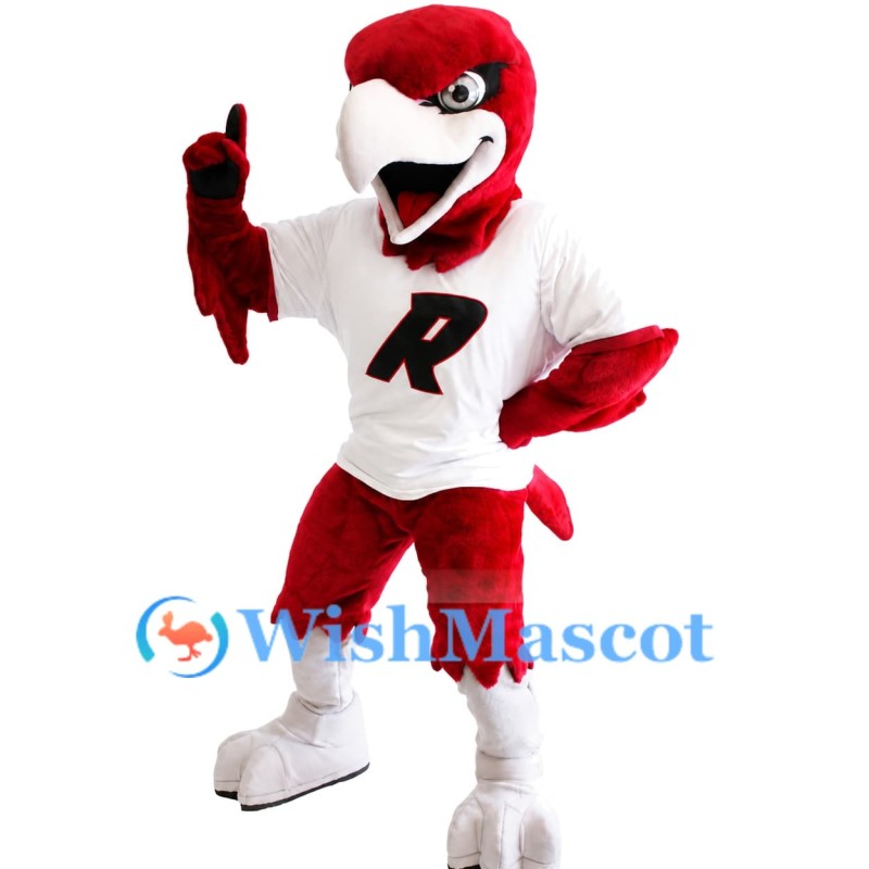 Red Hawk Mascot Costume