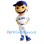 LA Dodgers Bobbleheads White Mascot Costume