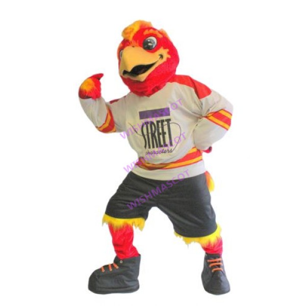 Stockton Heat Freddy  The Firebird Mascot Costume