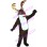 Christmas Brown Elk Mascot Costume