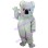 Light Gray Koala With Blue Eyes Mascot Costume