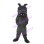 Playful Crumpled Grey Shar Pei Mascot Costume