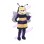 Cartoon Bee With Transparent Wings Mascot Costume
