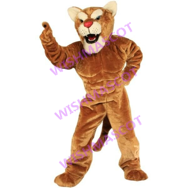 Fiercely Tiger With Muscle Mascot Costume