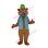 Beaver Wearing Sky Blue Vest Mascot Costume