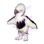 Dwarfish White Furry Bird Mascot Costume