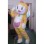 Yellow Dorami Mascot Costume With Bow