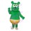 Cartoon Green Mouse Mascot Costume