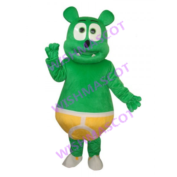 Cartoon Green Mouse Mascot Costume