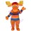 Orange Moose Mascot Costume For Party Event