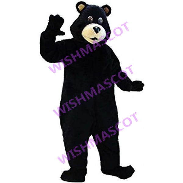 Diverting Black Bear Mascot Costume