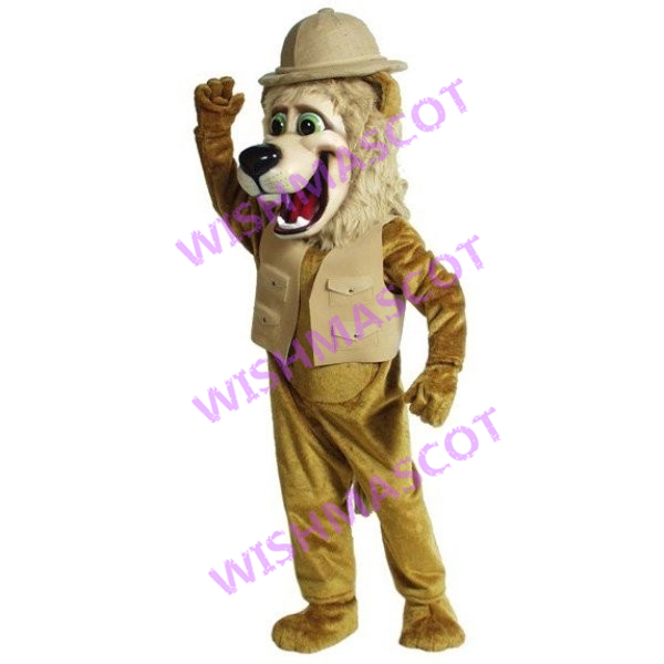 Architect Kahki Dog Mascot Costume