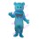 Light Blue Bow Bear Mascot Costume