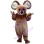 Square Head Brown Mouse Mascot Costume