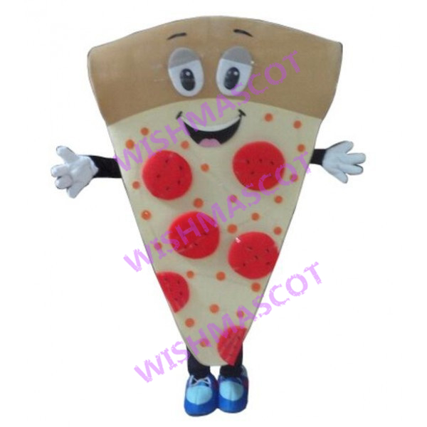 Piece Of Cheese Sausage Pizza Mascot Costume