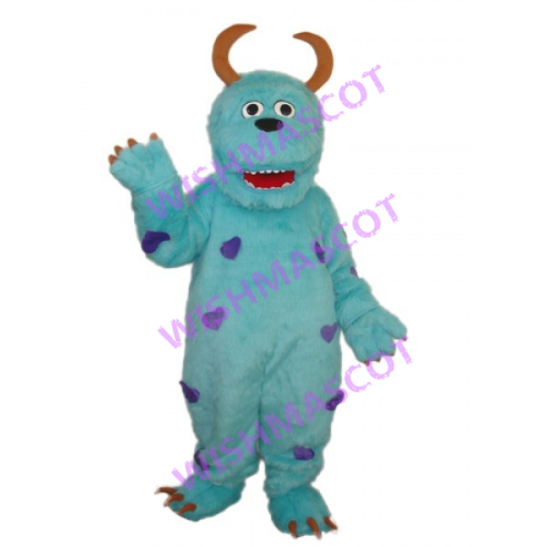Blue Fur Monster Mascot Costume