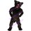 Muscular Black Panther Mascot Costume