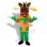 Elk Mascot Costume In Orange Coat