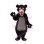 Sinewy Brown Bear Mascot Costume