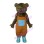Casual Bear Wearing Blue Shoes Mascot Costume