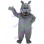 Grey Hippo With Huge Bite Mascot Costume