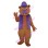 Squirrel Wearing Purple Vest Mascot Costume