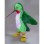 Green Hummingbird Mascot Costume With Slender Beak