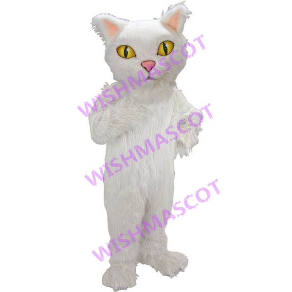 Obedient Cat With Golden Eyes Mascot Costume