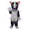 Funny White & Black Dog Mascot Costume For Events