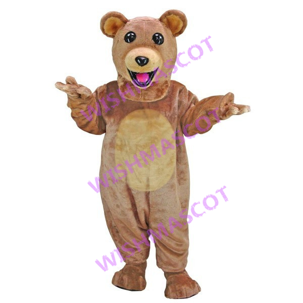 Jolly Brown Bear Mascot Costume