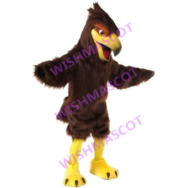 Attentive Furry Eagle Mascot Costume