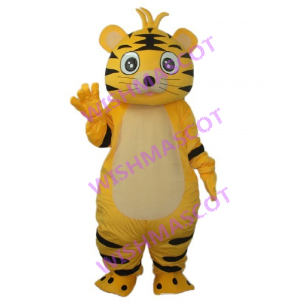 Lovable Simple Tiger Mascot Costume