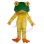 Diverting Yellow Frog Mascot Costume