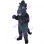 Simple-minded Black Horse Mascot Costume