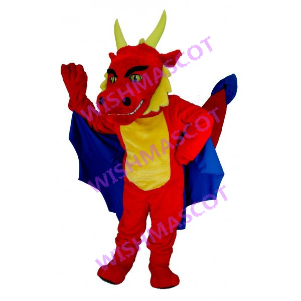 Expressive Red Charizard Mascot Costume