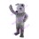 Energetic Blue-eyed Dog Mascot Costume