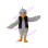 White Bird Mascot Costume In Vest