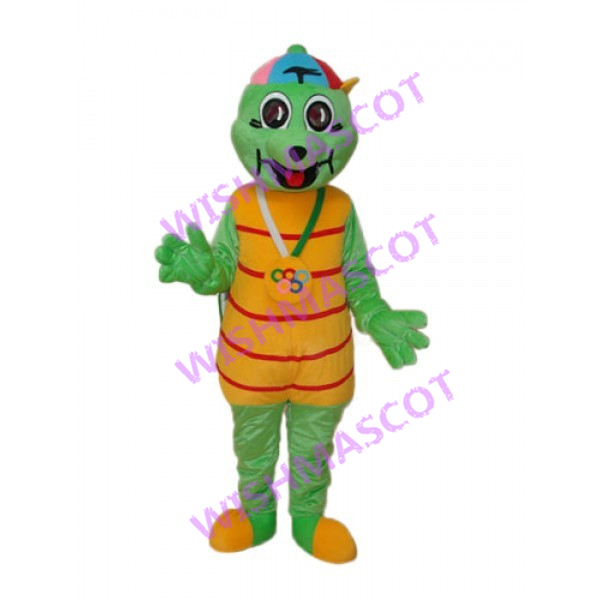 Positive Olympic Athlete Dog Mascot Costume