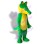 Bloody Green Crocodile Mascot Costume