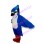 Swift Blue Bird Mascot Costume With Short Beak