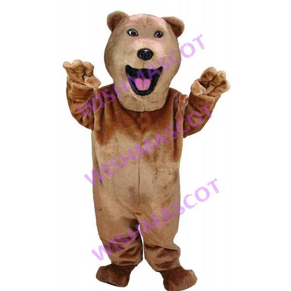 Powerful Wild Brown Bear Mascot Costume
