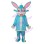 Gyro Rabbit In Blue Gown Mascot Costume