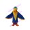Noisy Blue & Yellow Parrot Mascot Costume