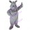 Dirty Gray Rhino Mascot Costume