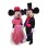 Mickey Minnie In Pink Dress Mascot Costume
