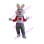 White Loving Bunny With Shirt Mascot Costume