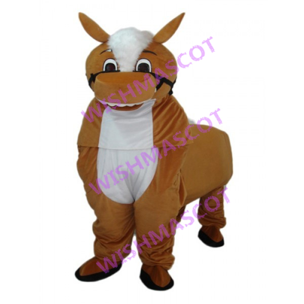 Sturdy Pony Mascot Costume With Chew