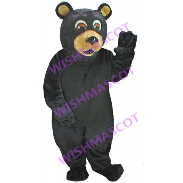 Ignorant Surprised Black Bear Mascot Costume