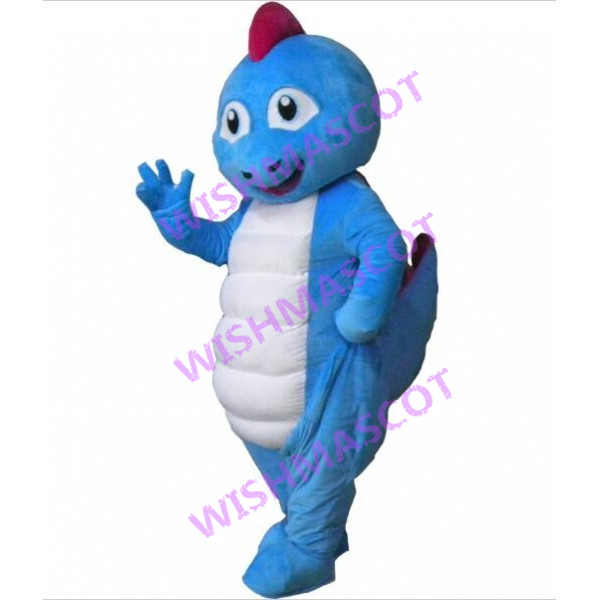 Nice Blue Dinosaur Baby Mascot Costume